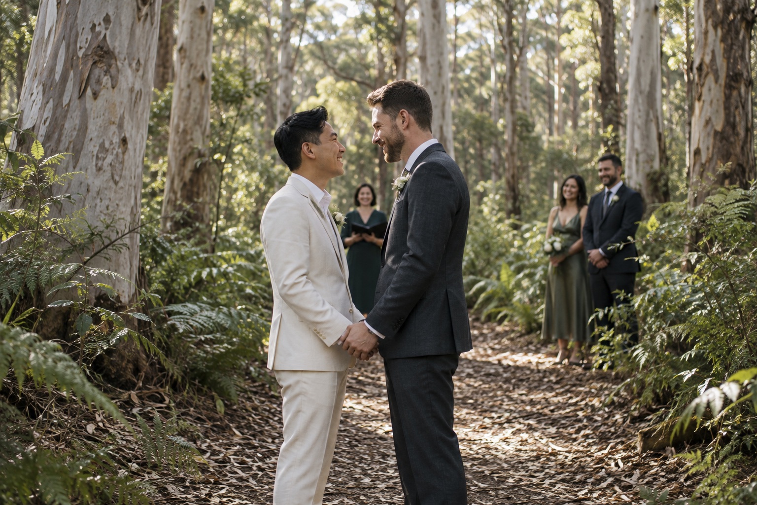 AI wedding inspiration: beneath the trees
