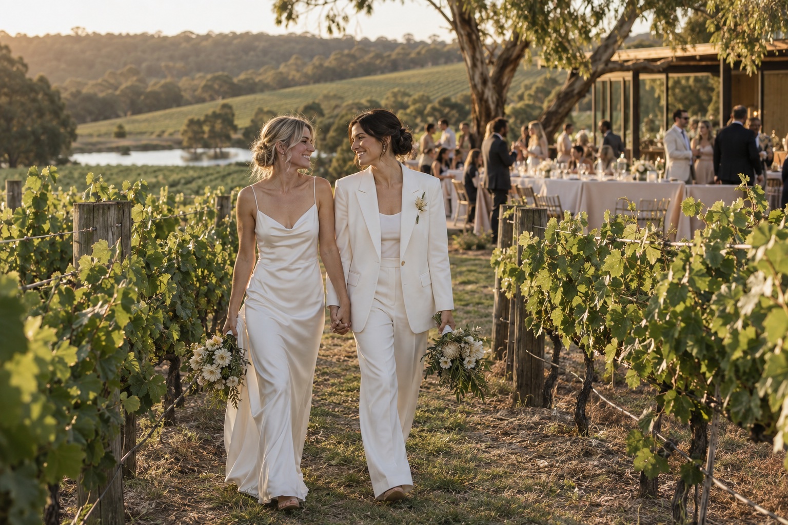AI wedding inspiration: among the vines